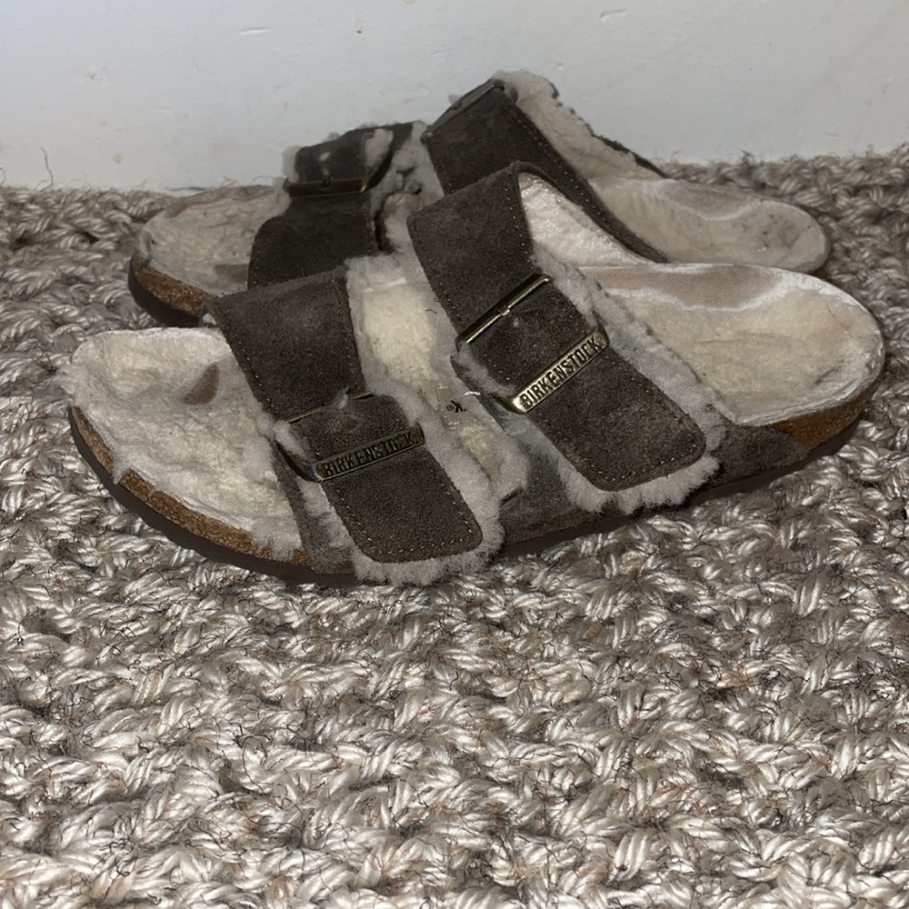 Birkenstock Arizona Shearling faux fur lined sandals